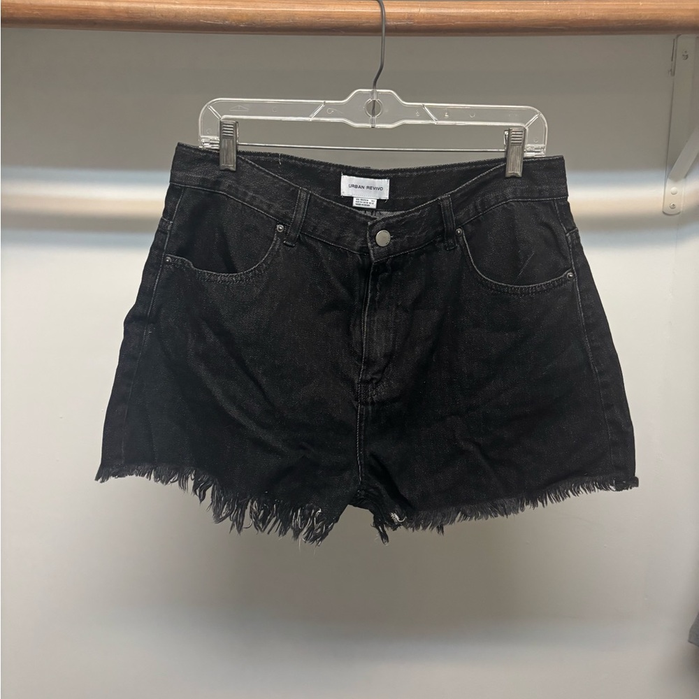 NWOT - Black Denim Shorts - Picture 2 of 5